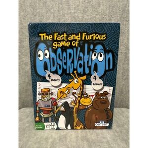 Observation The Fast and Furious Card Game for Kids and Family Outset Media NEW
